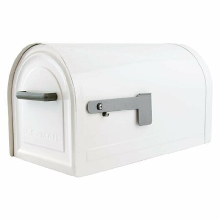 BBQ INNOVATIONS Reliant Locking Mailbox, White BB2668249